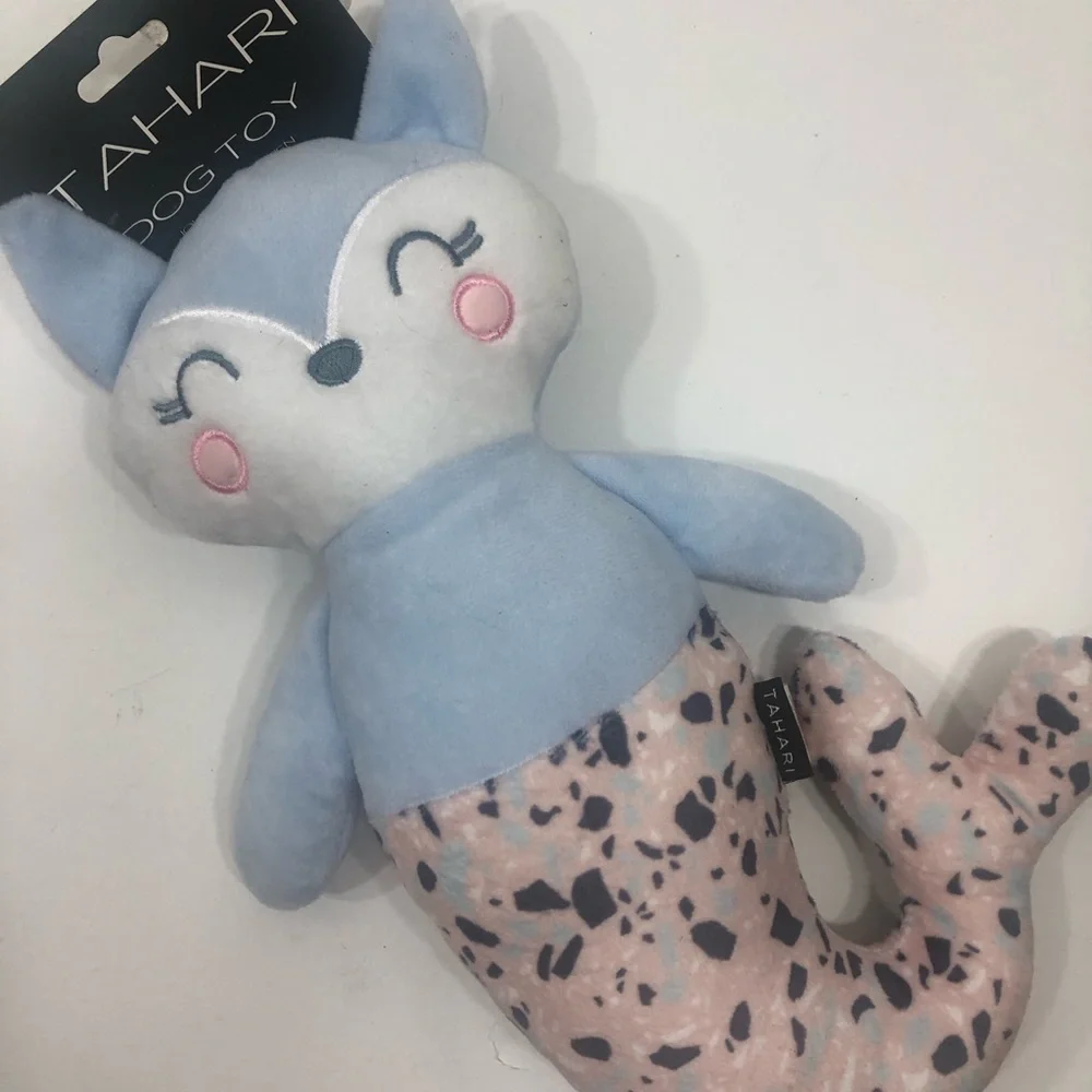 Tahari Blue Fox Plush Toy